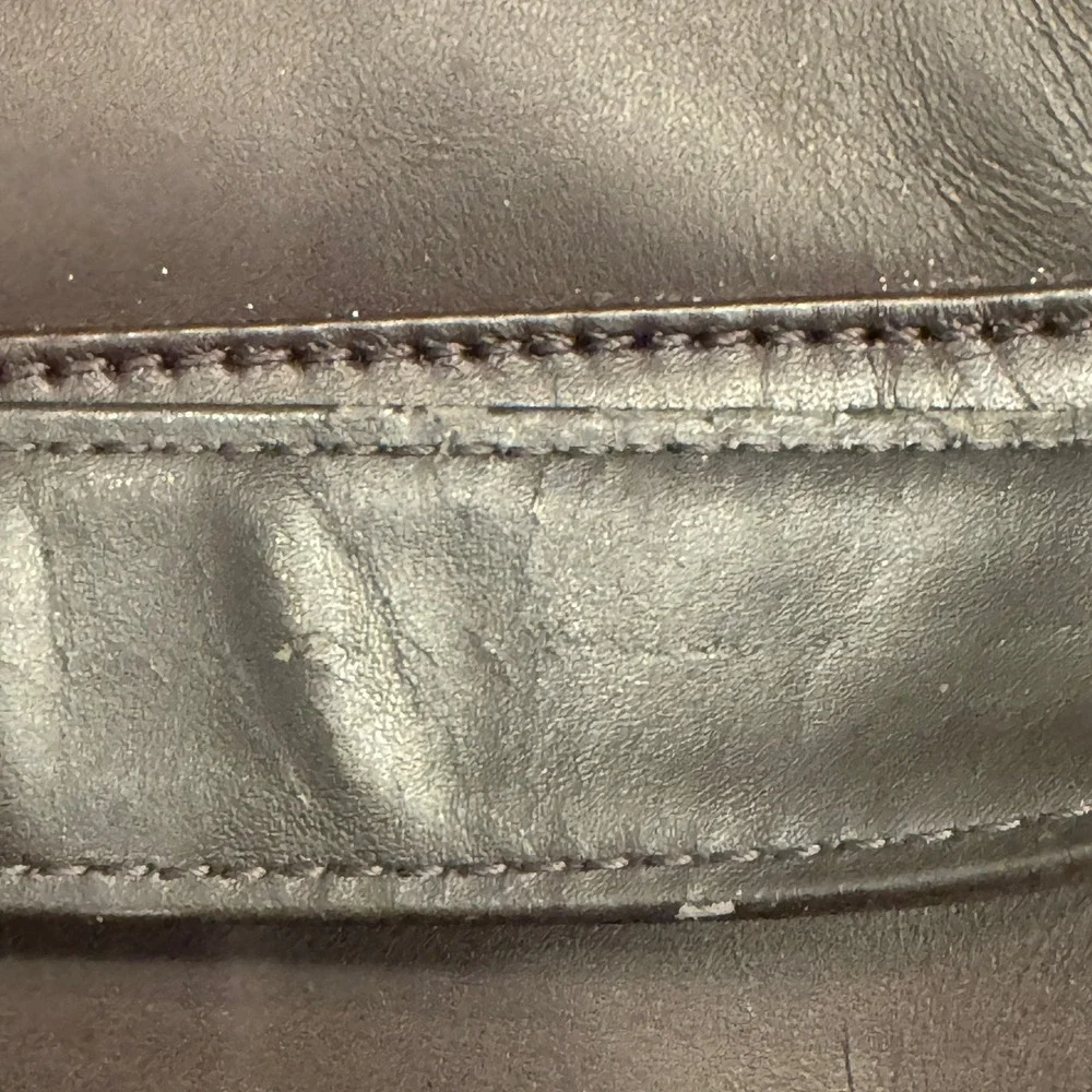 Cutter & Buck Mens Brown‎ Leather Canvas Briefcase Messenger Bag Business Laptop